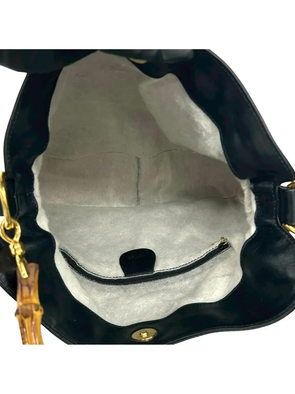 Gucci Vintage Bamboo Handle Open Hobo #317125G51B